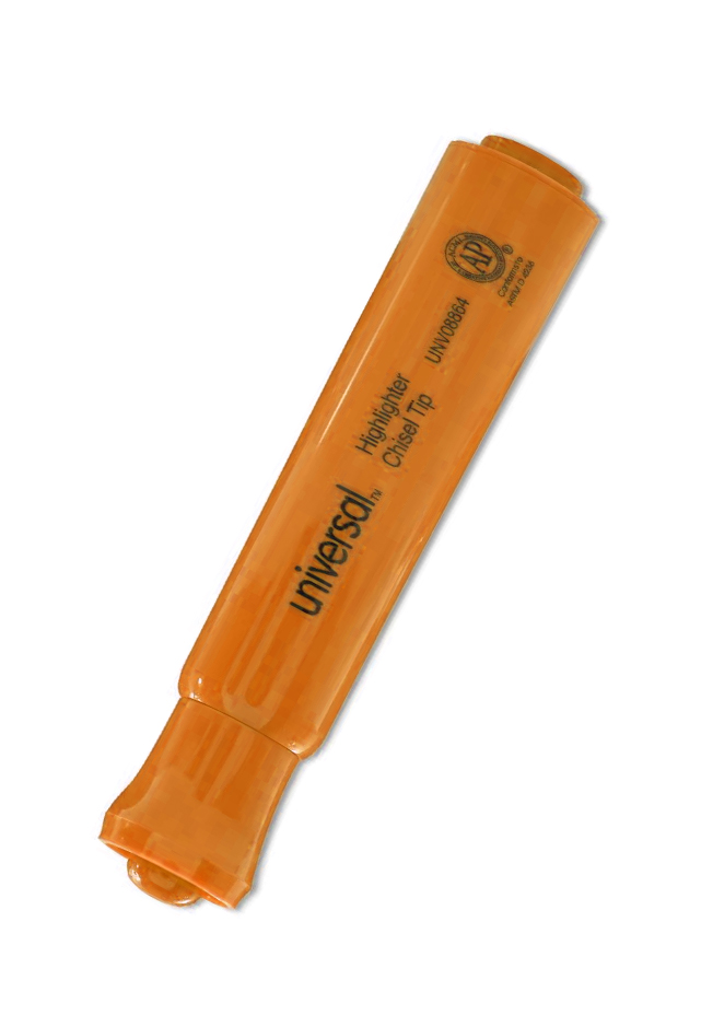 Caja de marcadores fluorescentes - 10 uds - Naranja